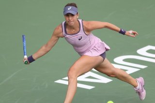 Belinda Bencic: un premier tour parfaitement maîtrise à Dubai. KEYSTONE/EPA/ALI HAIDER